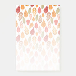 Muster der gestrichenen Herbstleaves Post-it Klebezettel