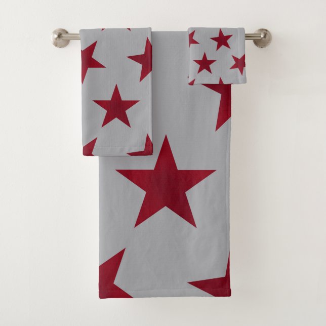 Muster der goldenen Sterne 11 Badhandtuch Set (Insitu)