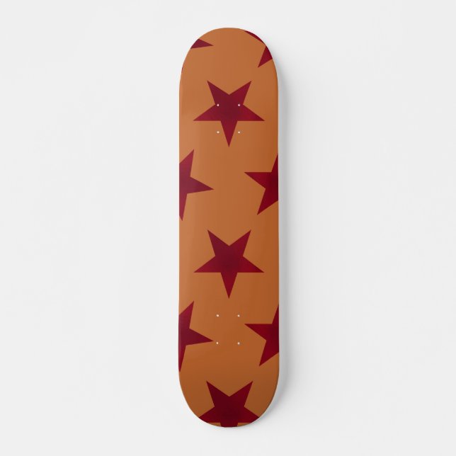 Muster der goldenen Sterne 12 Skateboard (Vorne)