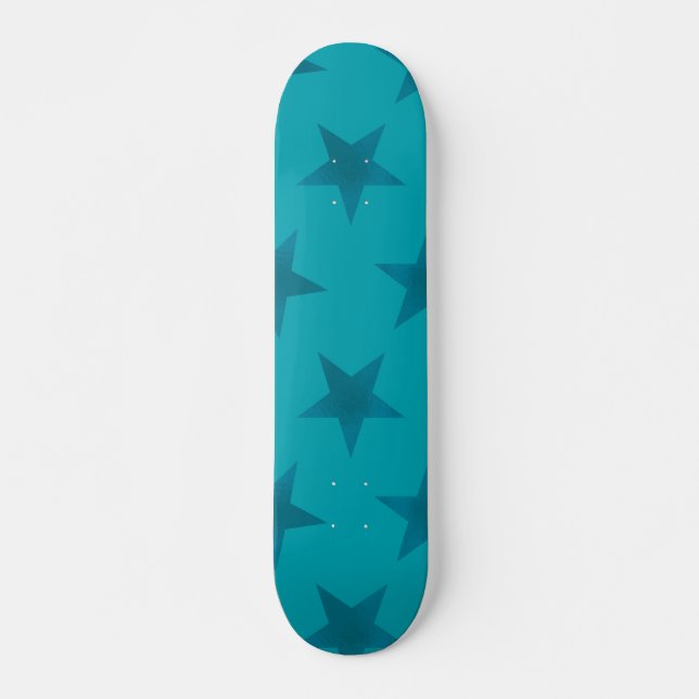 Muster der goldenen Sterne 15 Skateboard (Vorne)