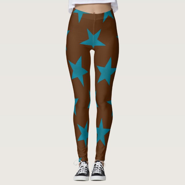 Muster der goldenen Sterne 16 Leggings (Vorderseite)
