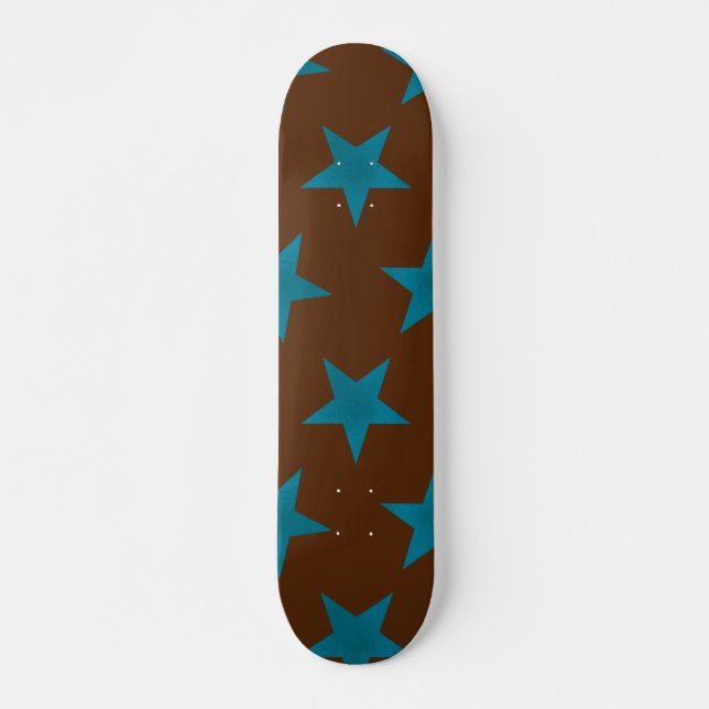 Muster der goldenen Sterne 16 Skateboard (Vorne)