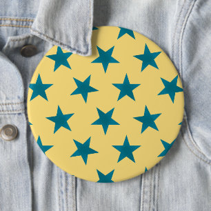 Muster der goldenen Sterne 18 Button