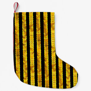 Muster der Goldsequenzierung Kleiner Weihnachtsstrumpf