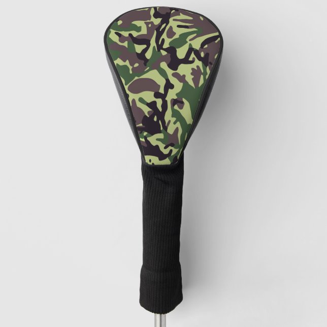Muster der grünen Camouflage Golf Headcover (Vorderseite)