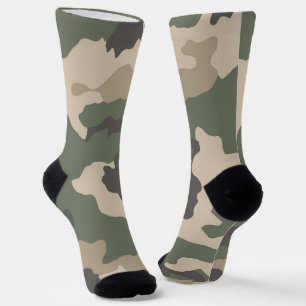Muster der grünen Camouflage Socken
