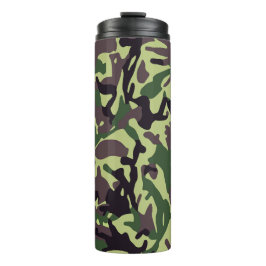 Muster der grünen Camouflage Thermosbecher