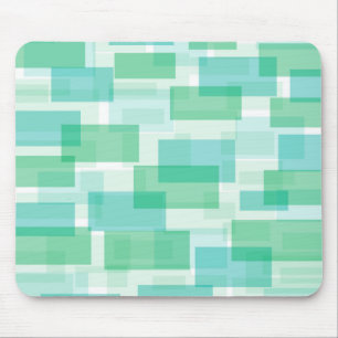 Muster der grünen geometrischen Quadrate Mousepad