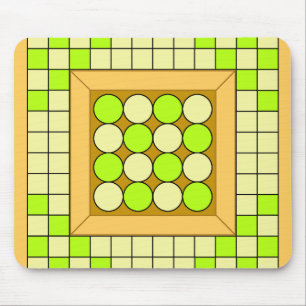 Muster der grünen Kreise Mousepad