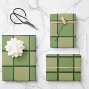 Muster der grünen Tafel Geschenkpapier Set