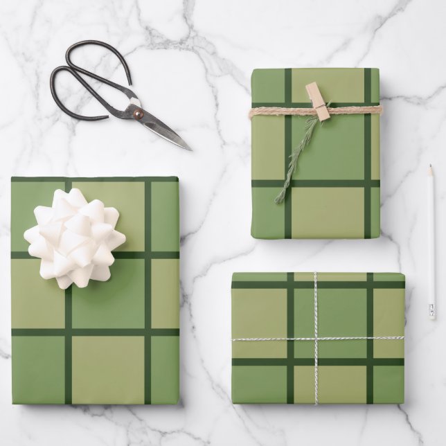 Muster der grünen Tafel Geschenkpapier Set (Vorderseite)