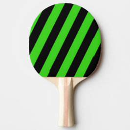 Muster der grünen und schwarzen diagonalen Streife Tischtennis Schläger