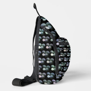 Muster der grünen und schwarzen Rasen, Crossbody Bag