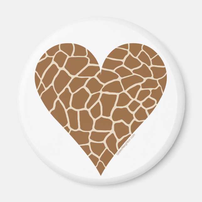 Muster der Haut, Farben der Giraffe Magnet (Vorne)