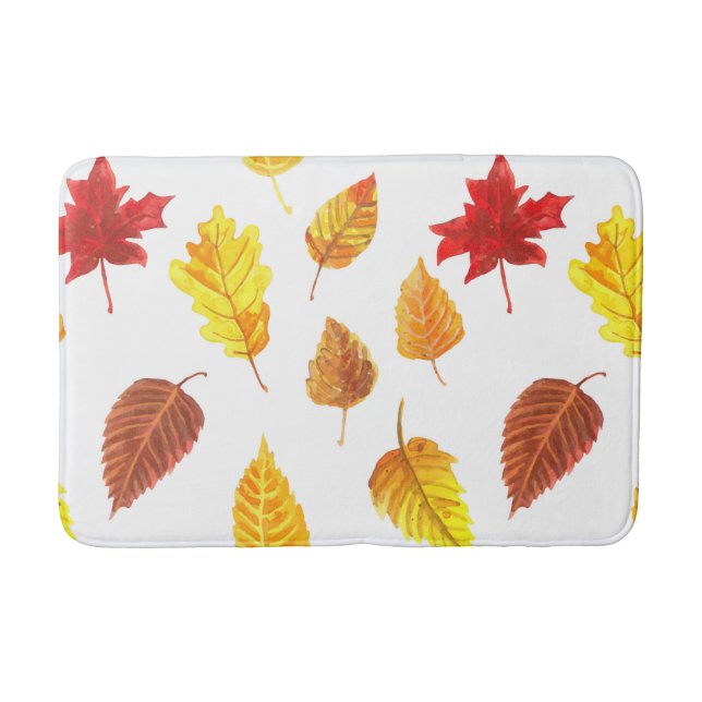 Muster der Herbstblätter Badematte (Vorderseite)