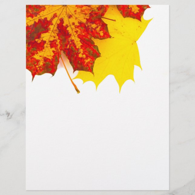 Muster der Herbstblätter Flyer (Vorne)