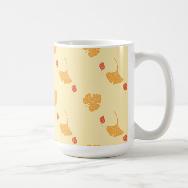 Muster der Herbstblätter Kaffeetasse (Rechts)