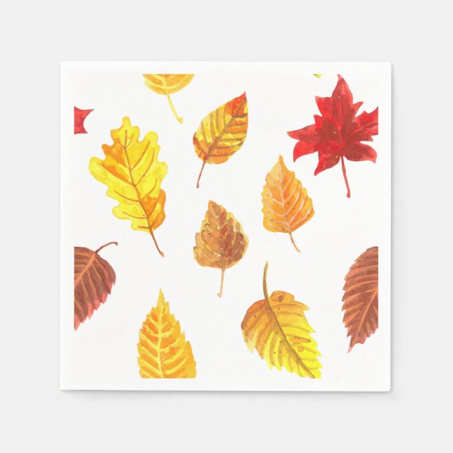 Muster der Herbstblätter Serviette (Vorderseite)