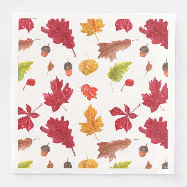 Muster der Herbstblätter Serviette (Vorderseite)