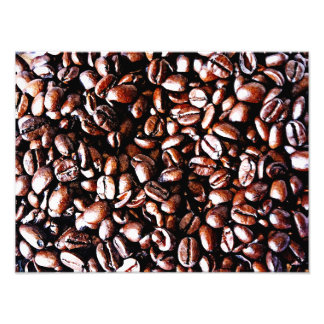 Muster der Kaffeebohnen - Dunkler Rost Fotodruck