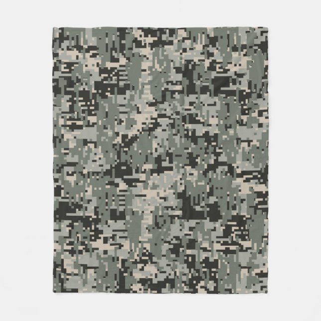 Muster der klassischen militärischen digitalen Cam Fleecedecke (Vorderseite)