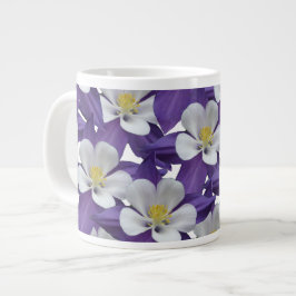 Muster der kolumbianischen Blume Jumbo-Tasse