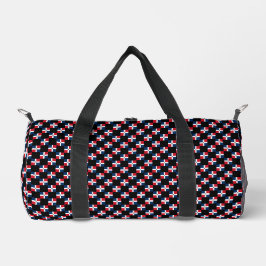 Muster der kontrollierten Flagge der Dominikanisch Duffle Bag