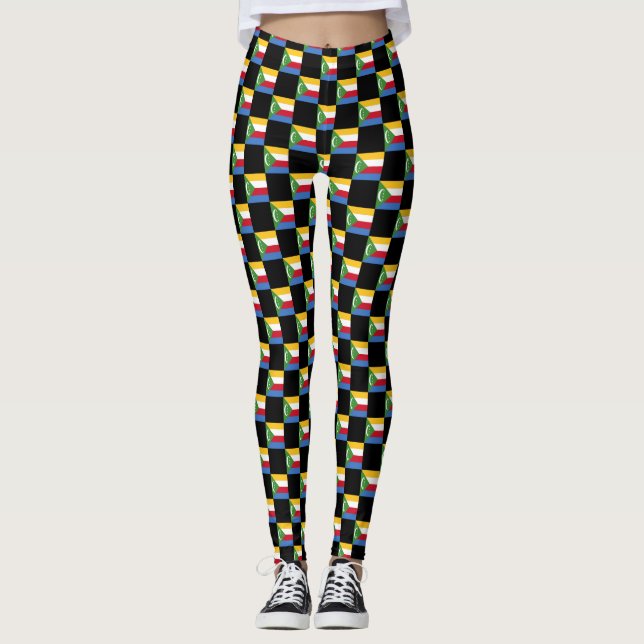 Muster der kontrollierten Komoren Leggings (Vorderseite)