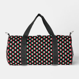 Muster der kontrollierten mexikanischen Flagge Duffle Bag