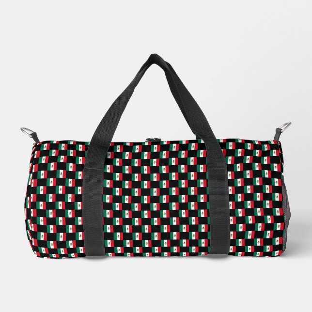 Muster der kontrollierten mexikanischen Flagge Duffle Bag (Vorderseite)