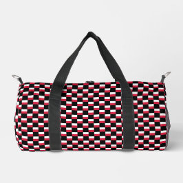 Muster der kontrollierten polnischen Flagge Duffle Bag