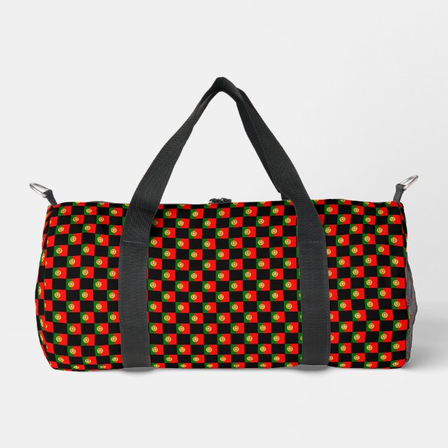 Muster der kontrollierten portugiesischen Flagge Duffle Bag (Vorderseite)