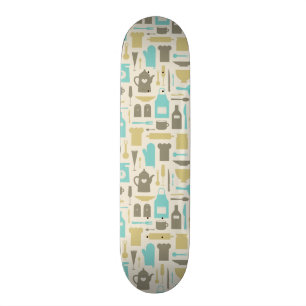 Muster der Küchen-Werkzeuge Skateboard