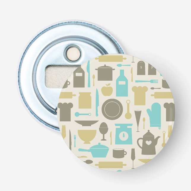 Muster der Küchengeräte Flaschenöffner (Vorderseite)