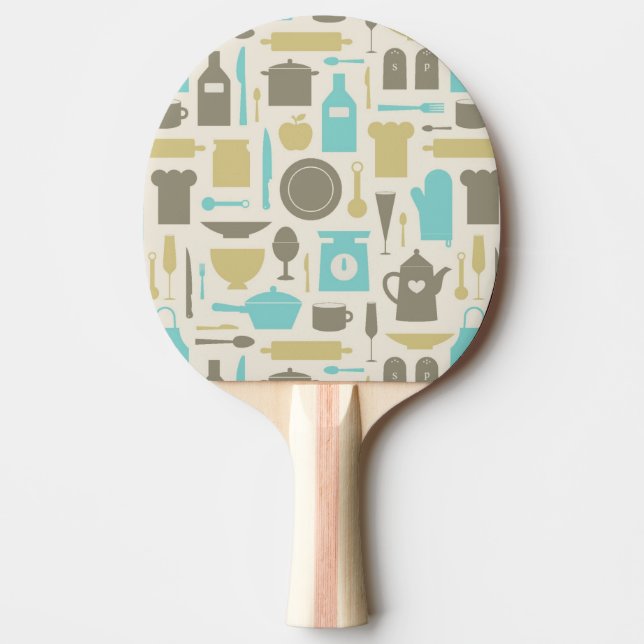 Muster der Küchengeräte Tischtennis Schläger (Vorderseite)