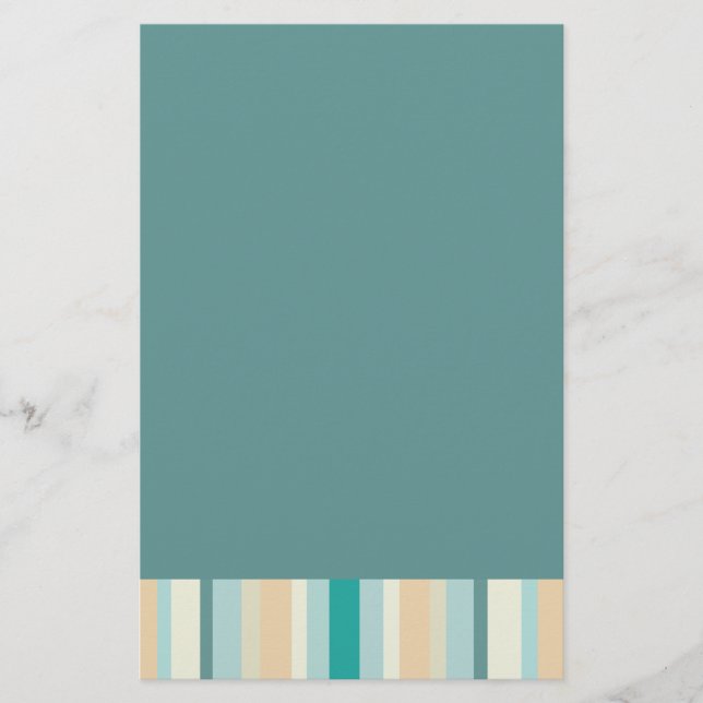 Muster der Küstenstripes Briefpapier (Vorderseite)