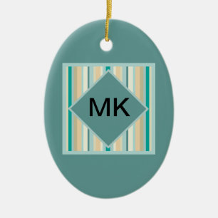 Muster der Küstenstripes Keramikornament
