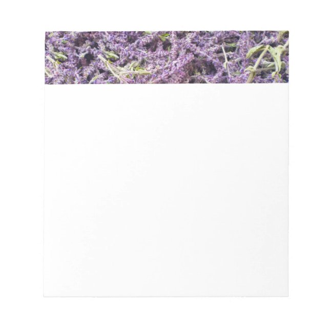 Muster der Lavendel-Blume Notizblock (Vorderseite)