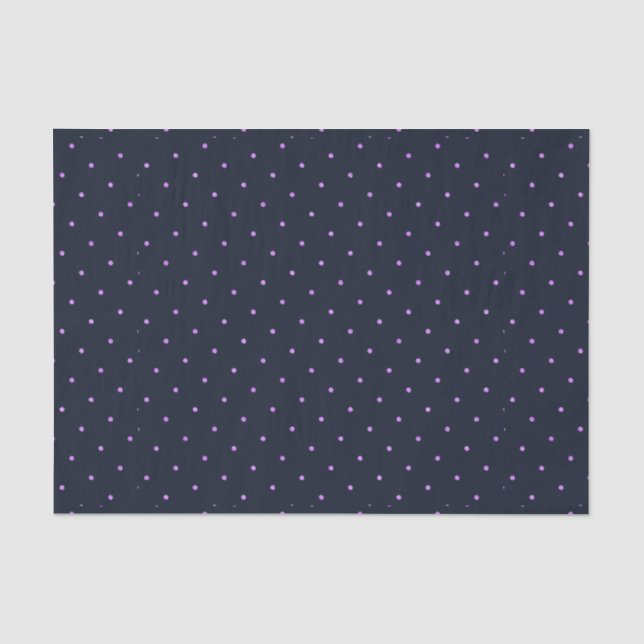 Muster der Lavenderdots auf dunkelblau Seidenpapier (Vorderseite)