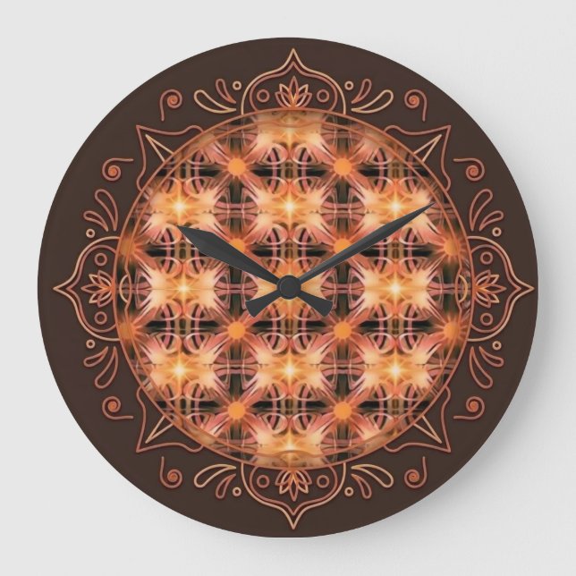 Muster der Lichtwanduhr Große Wanduhr (Vorderseite)