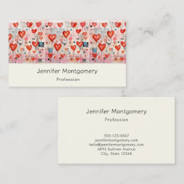 Muster der Liebe Visitenkarte
