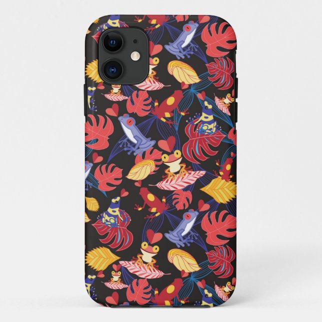 Muster der Liebhaber-Frösche Case-Mate iPhone Hülle (Rückseite)