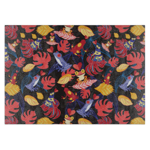 Muster der Liebhaber-Frösche Schneidebrett