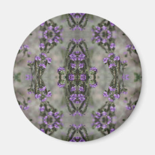 Muster der lila Wildblume Magnet