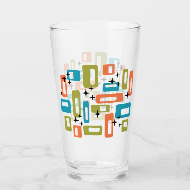 Muster der modernen geometrischen Sternexplosion M Glas (Vorderseite)