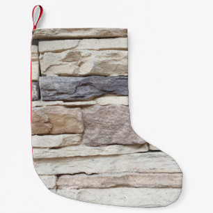 Muster der modernen Ziegelmauer Kleiner Weihnachtsstrumpf