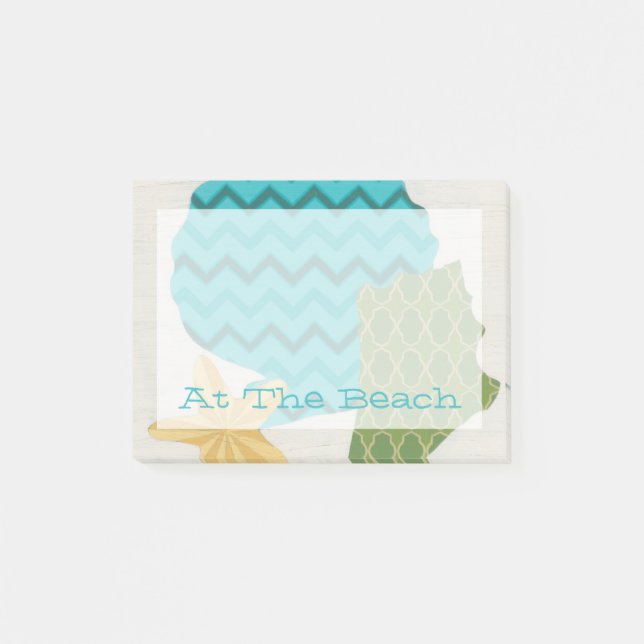 Muster der Muschel II Post-it Klebezettel (Vorderseite)