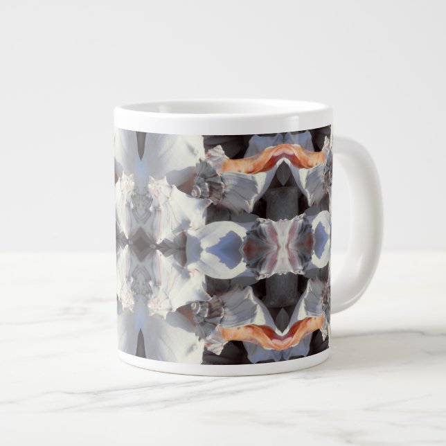 Muster der Muscheln Jumbo-Tasse (Vorderseite Rechts)