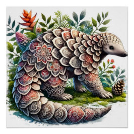 Muster der Natur - Jungle Pangolin Poster