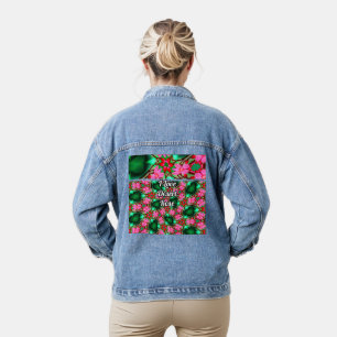 Muster der niedlichen Wüste-Rose Jeansjacke